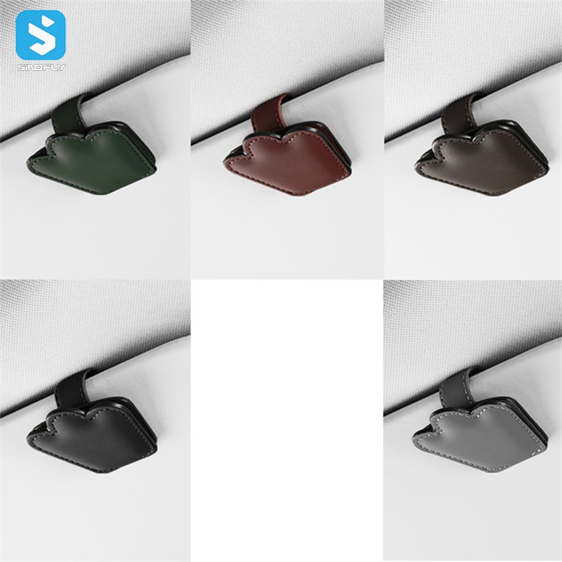 Portable car visor glass holder